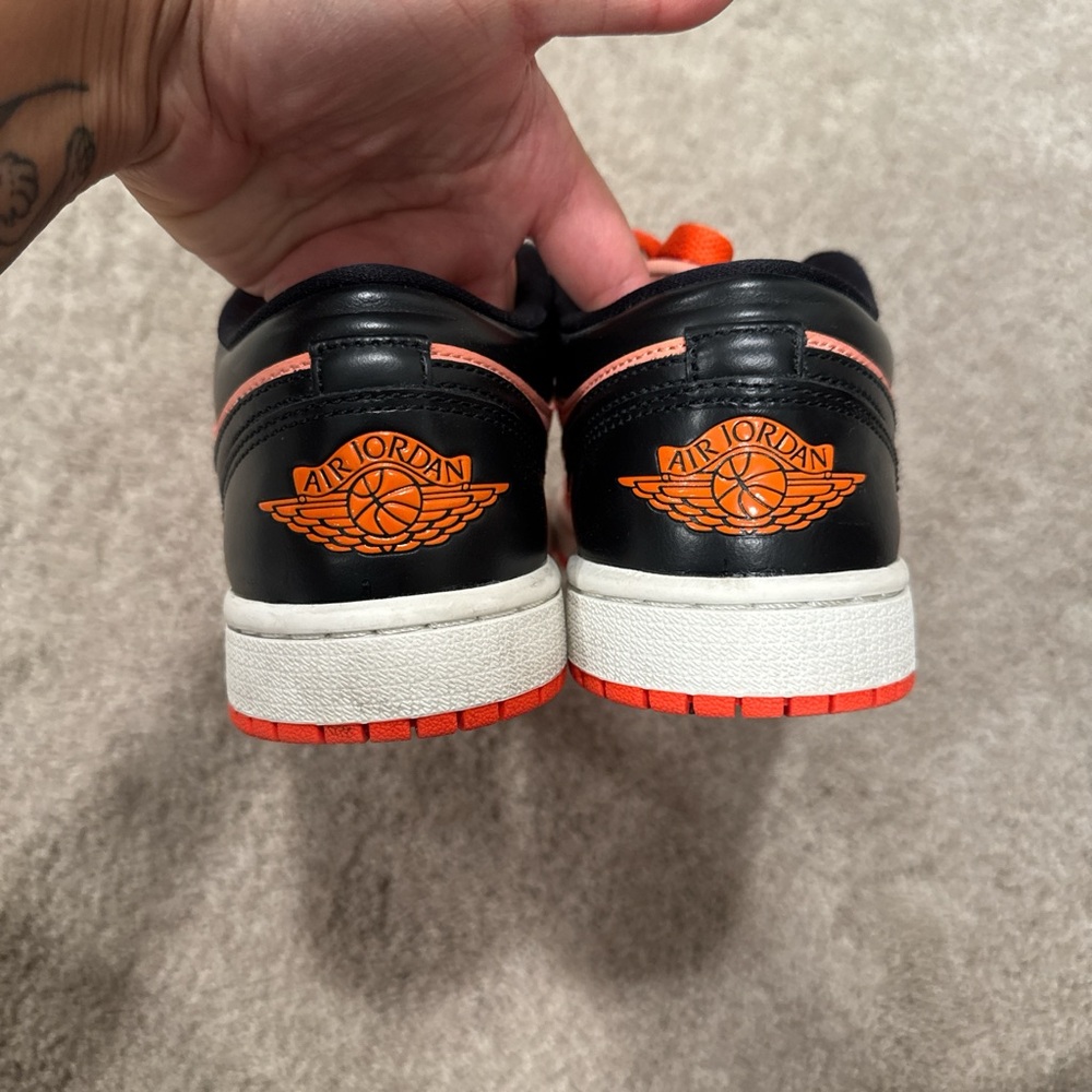 Jordan Women's Sneakers in Orange, Pink, Black - Picture 3 of 7